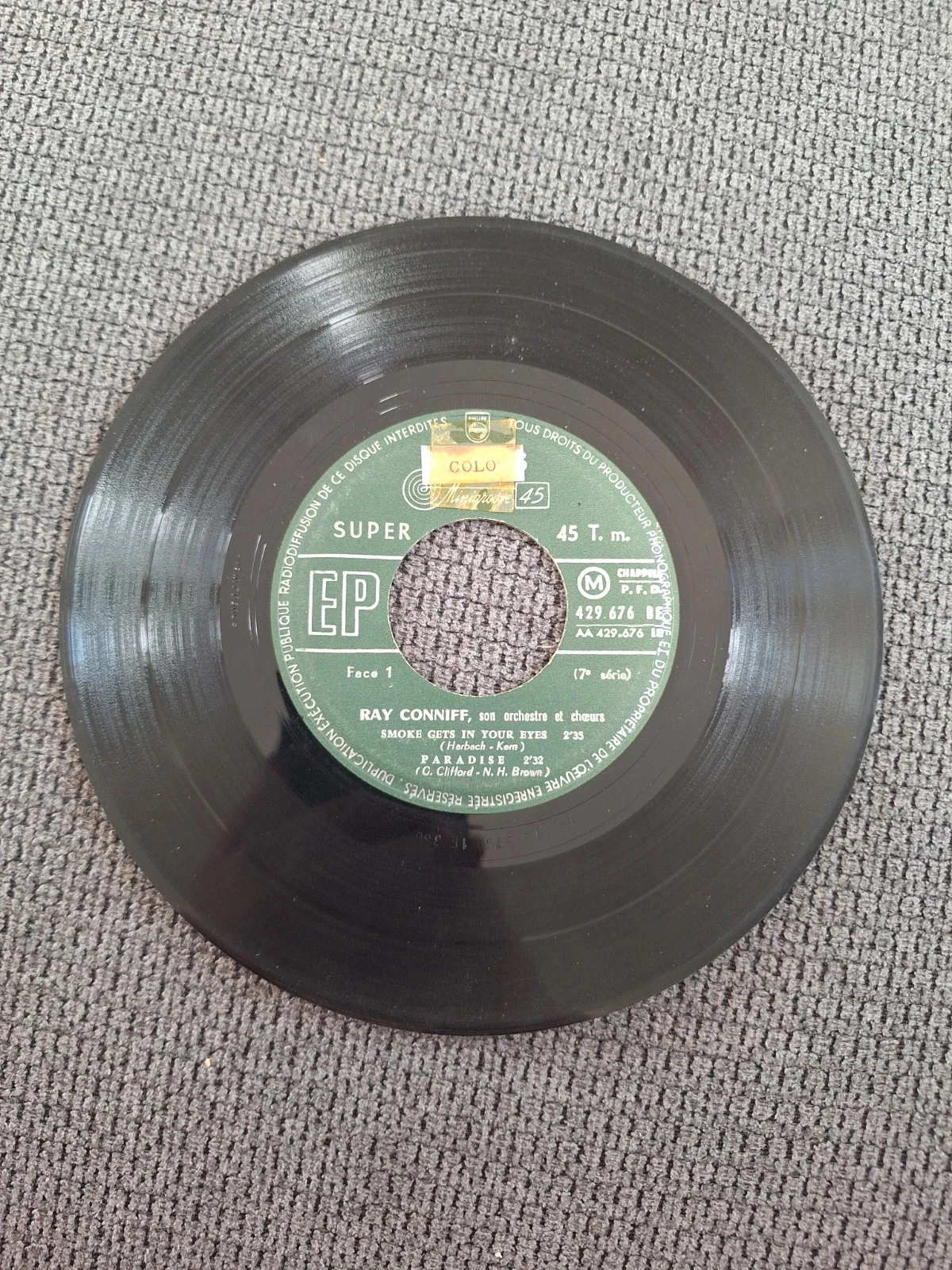 Vinyl 45 Toeren - Ray Conniff – Ken je ? (Philips EP) – photo 4